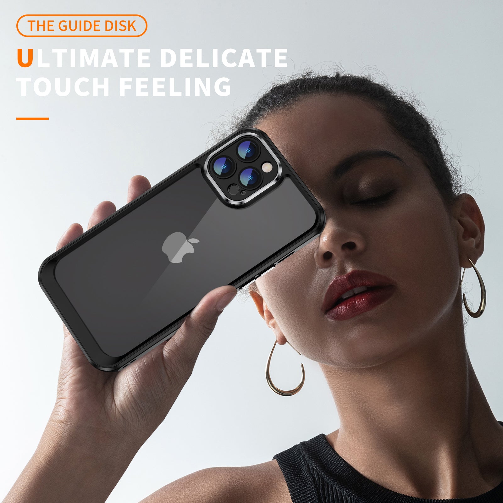 For iPhone 12 Pro Acrylic Back Soft TPU Phone Case Precise Cutouts Clear Cover with Lens Protector For iPhone 12 Pro Acrylic Back Soft TPU Phone Case Precise Cutouts Clear Cover with Lens Protector